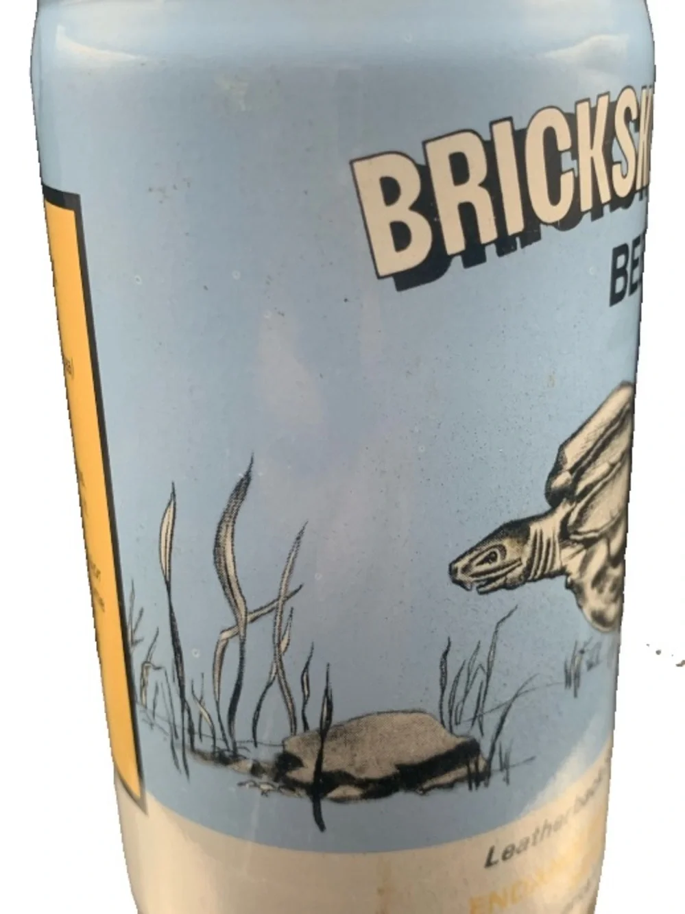 Vintage Beer Can Brickskeller Beer Leatherback Sea Turtle Pull Tab Empty